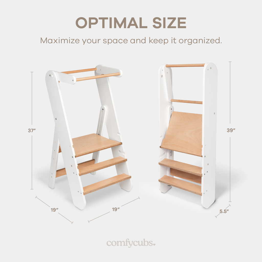 Kids Step Stool for Ages 3+ by Comfy Cubs