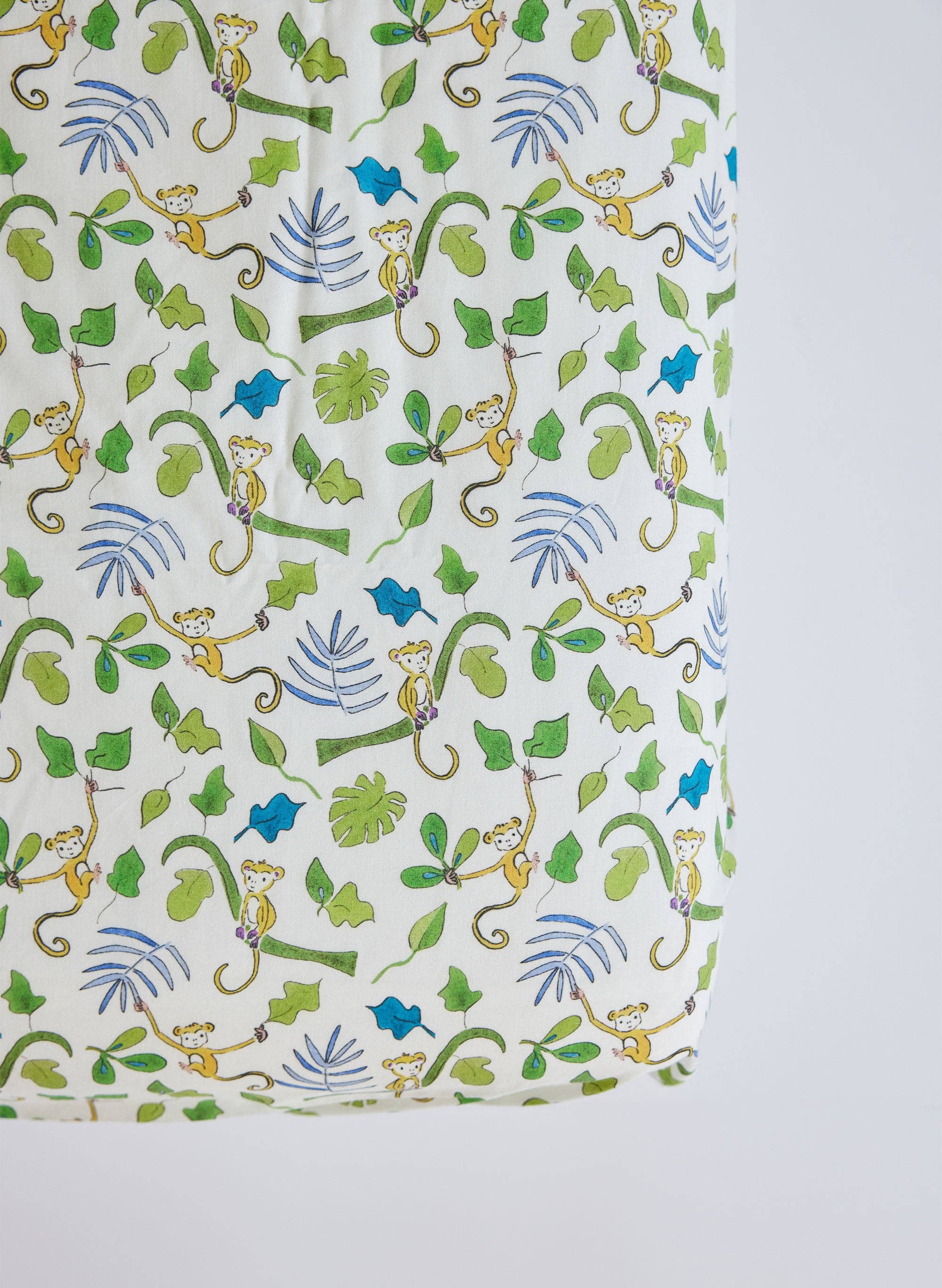 Happy Monkey Crib Sheet