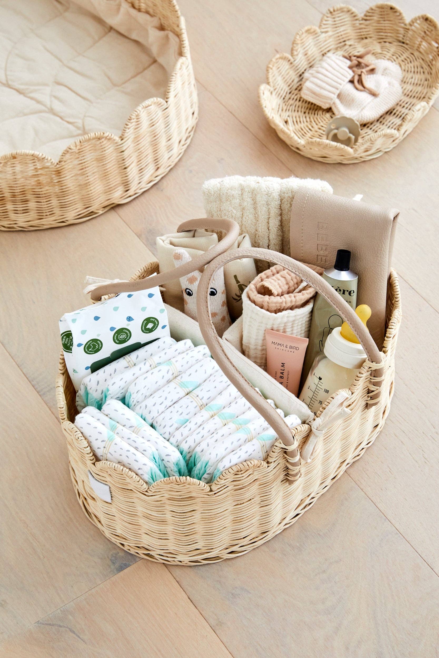 Poppy Diaper Caddy Natural