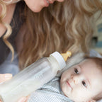 Set of Two Natursutten Glass Baby Bottles (Small & Large)