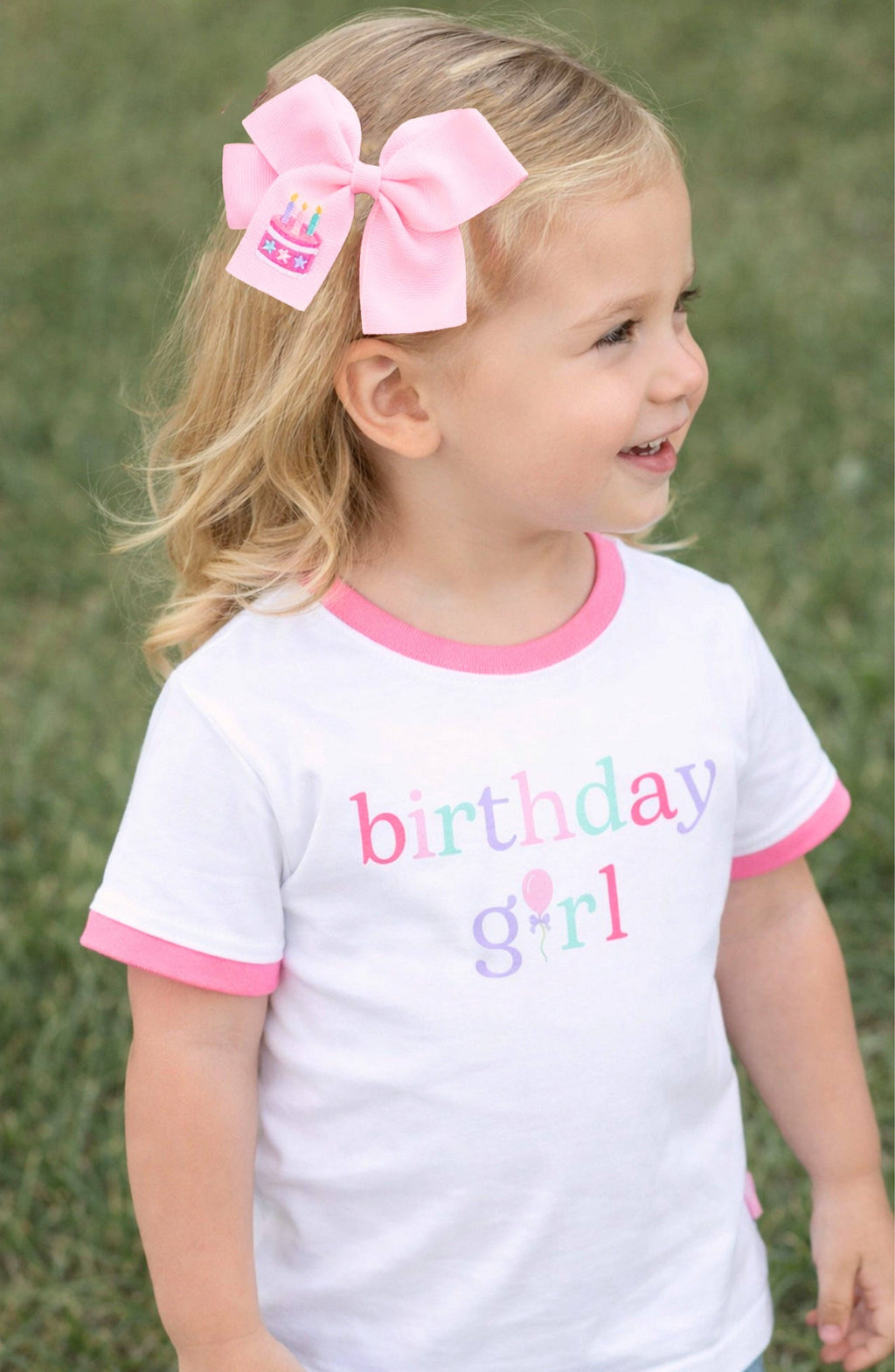 Birthday Cake Hair Bow
