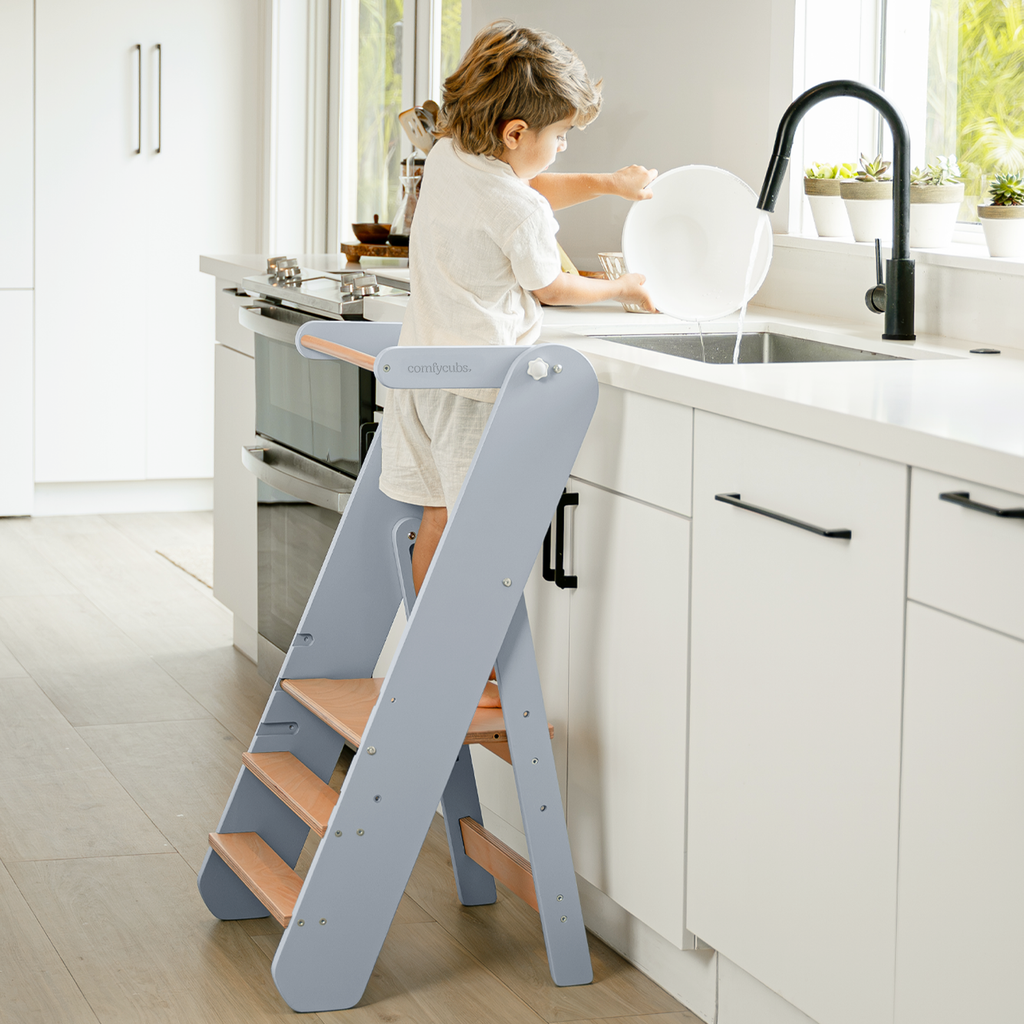 Kids Step Stool for Ages 3+ by Comfy Cubs