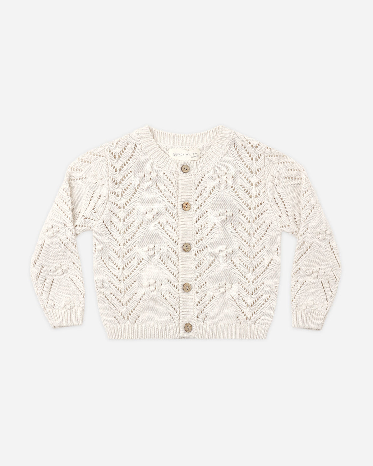 Knit Cardigan Heathered Oatmeal