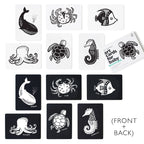 Art Cards for Baby - Ocean Animals - Infant Flash Cards