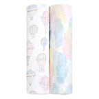 Essentials Cotton Muslin Swaddle Blanket 2 Pack- Above the Clouds