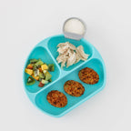 Silicone Grip Dish: Blue