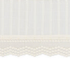 Off-White Lace Scallop Crib Skirt