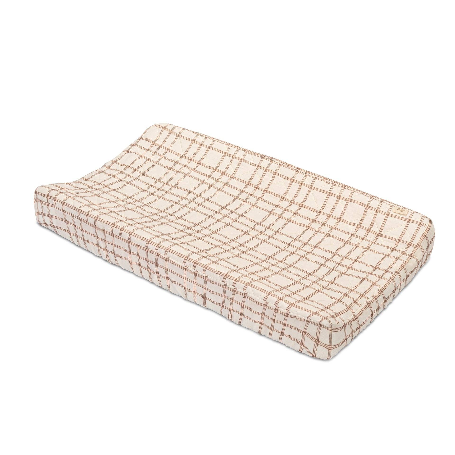 Charlie Farmhouse Quilted Plaid Change Pad Cover