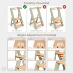 Kids Step Stool for Ages 3+ by Comfy Cubs