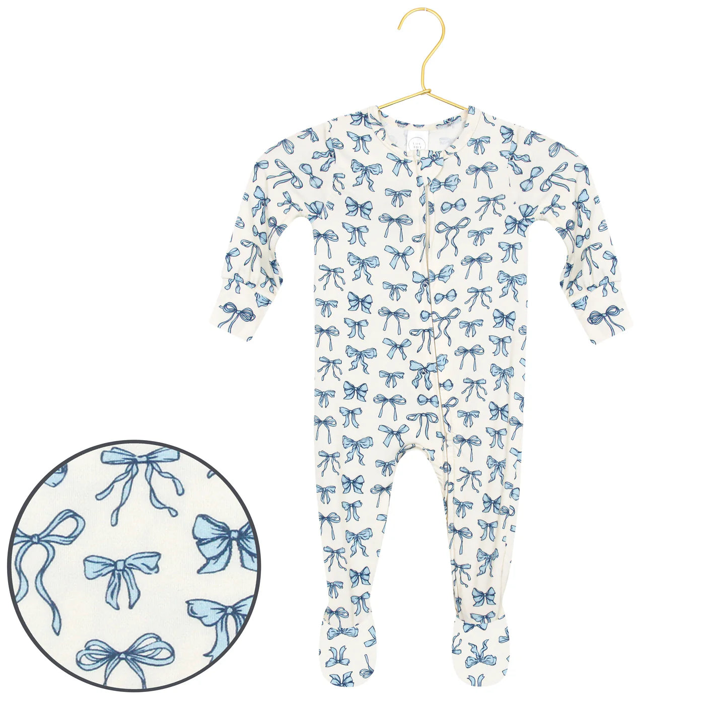 Stella Zipper Footies - Newborn-3 Month