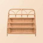 Handcrafted - Elena Kids Montessori Bookshelf -Rattan Wicker