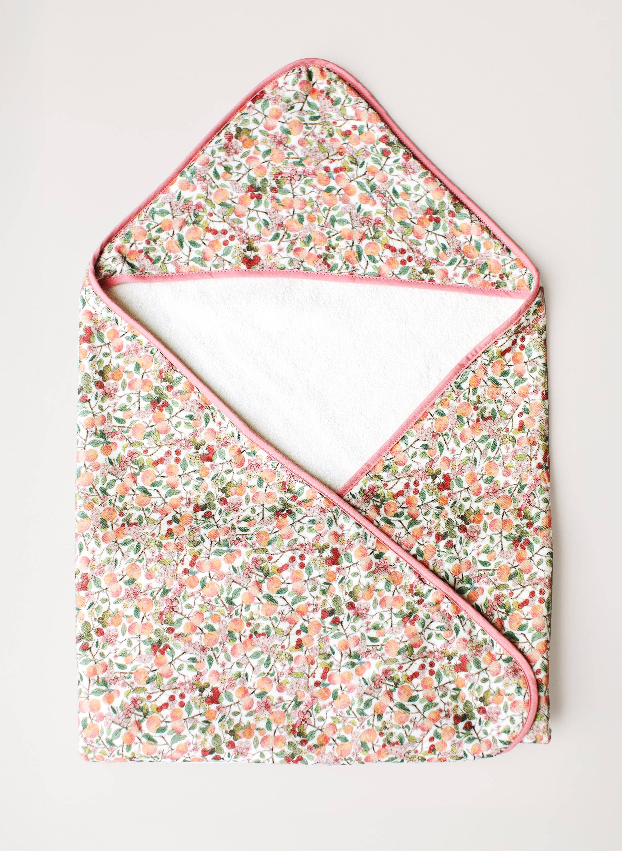 Peach Blossom Hooded Bath Towel