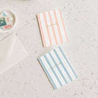 Baby Stripes Pink Mini Card
