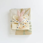 Set Pastel Floral Blanket Hat Rattle Bunny Strawberry Baby