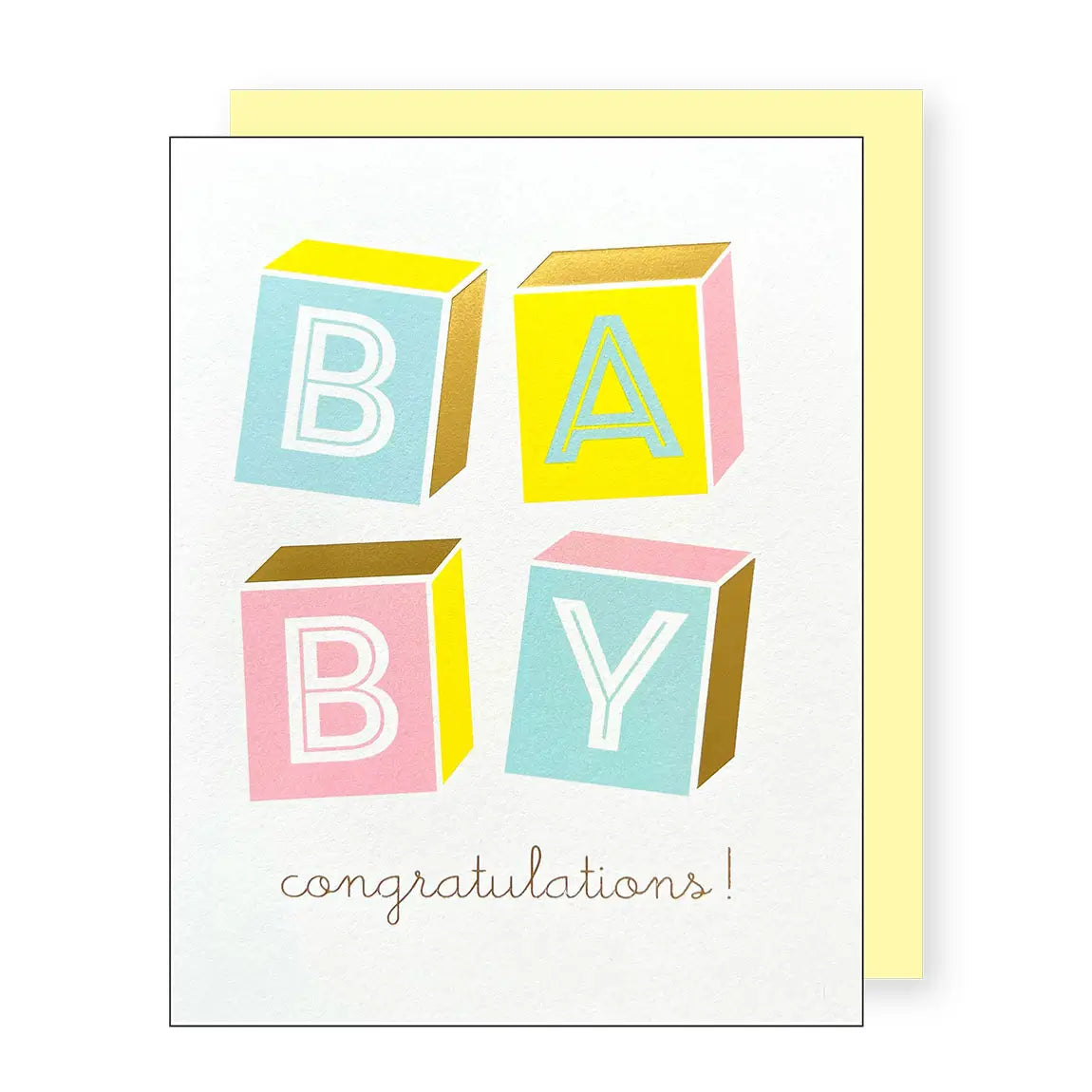 Baby Blocks Enclosure Card