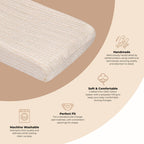 Cove Quilted Change Pad Cover (Neutral Dot)