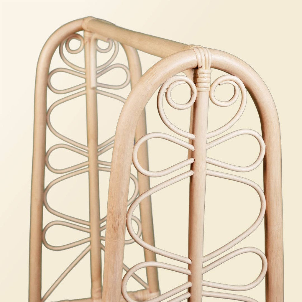 Handcrafted - Belle Kids Clothing Rack - Rattan Wicker