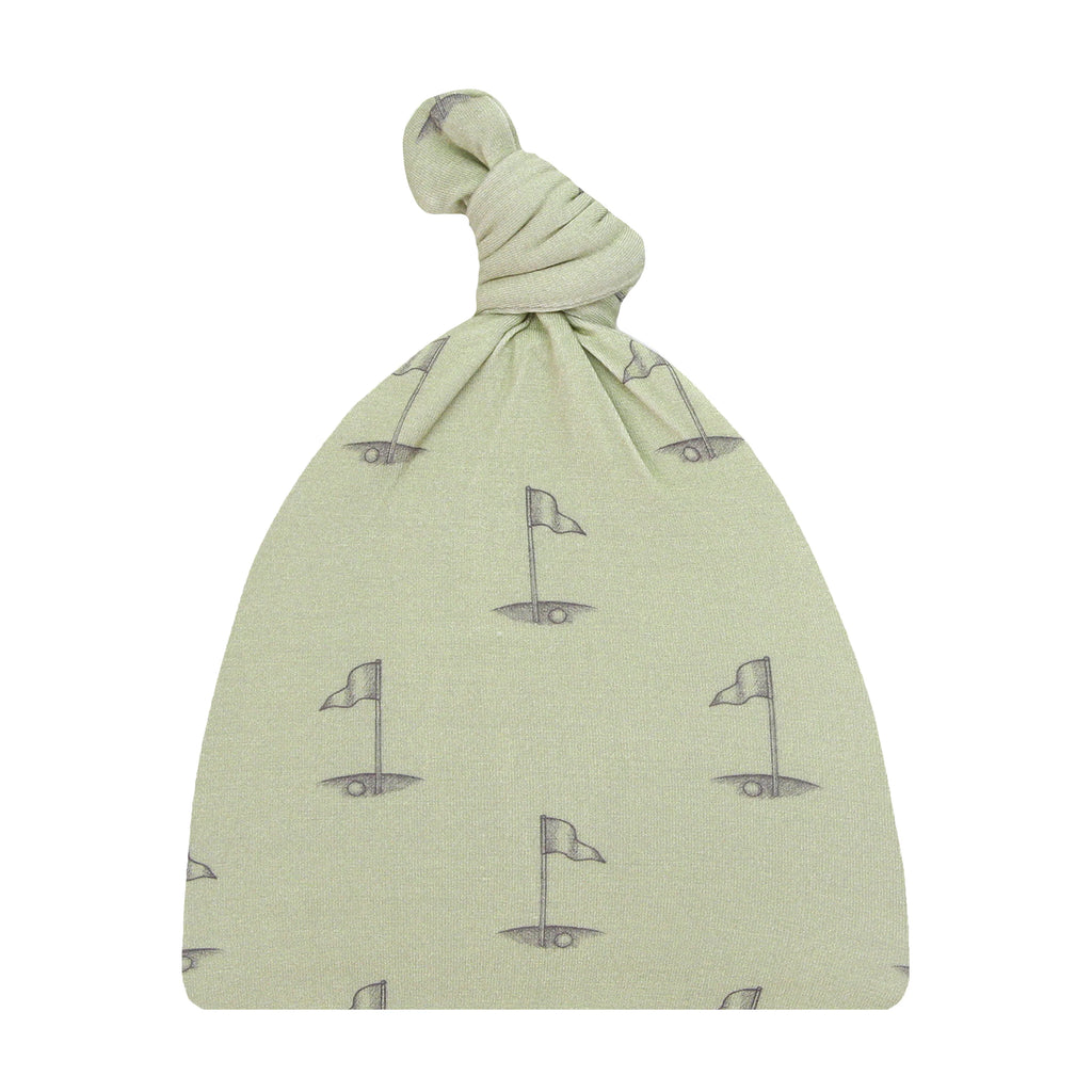 Cal Top Knot Hat- NB-3 Month