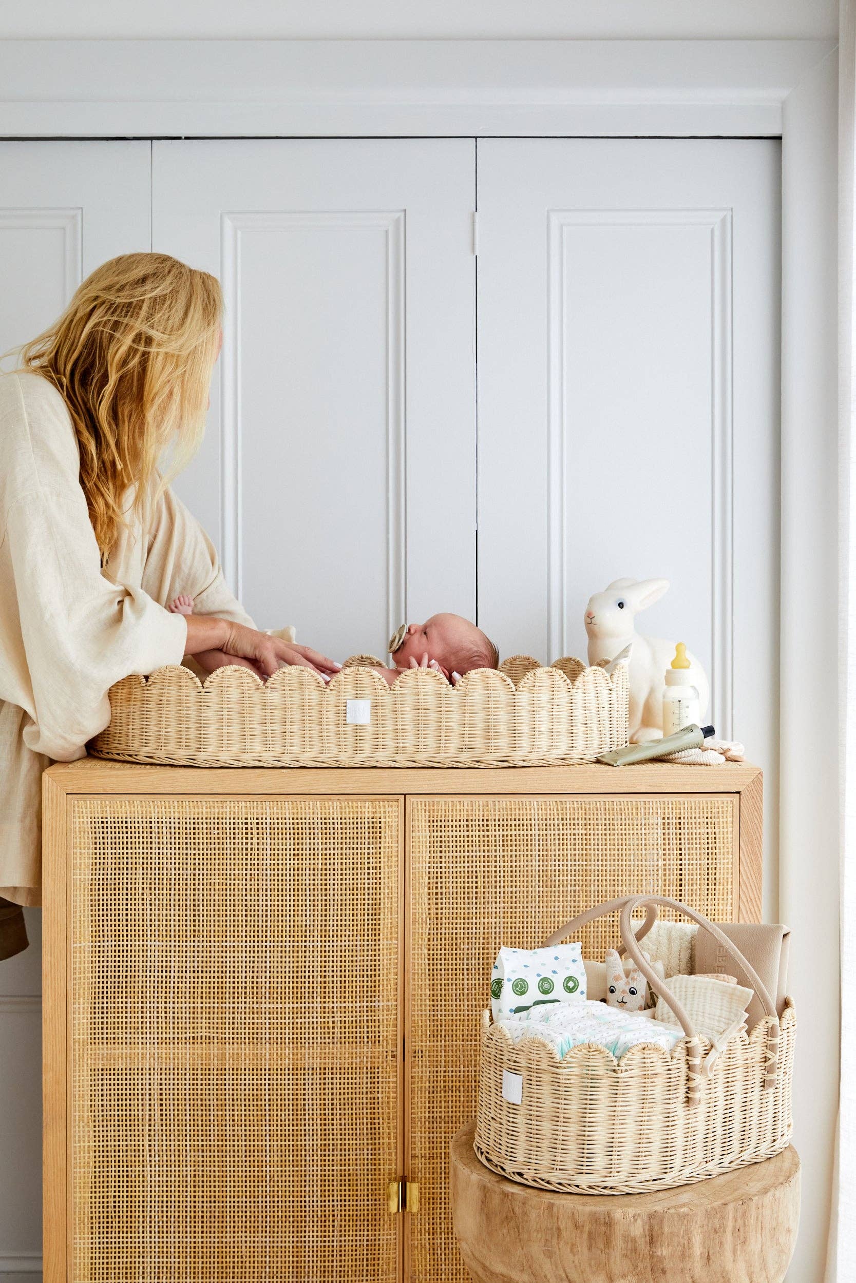 Poppy Diaper Caddy Natural