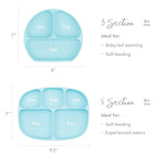 Silicone Grip Dish: Blue
