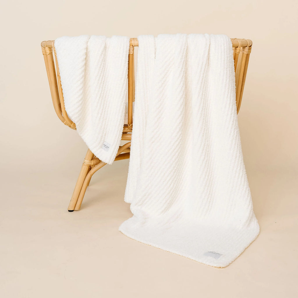 Chenille Blanket- White