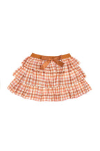 Cinnamon Plaid Tiered Tutu Skirt