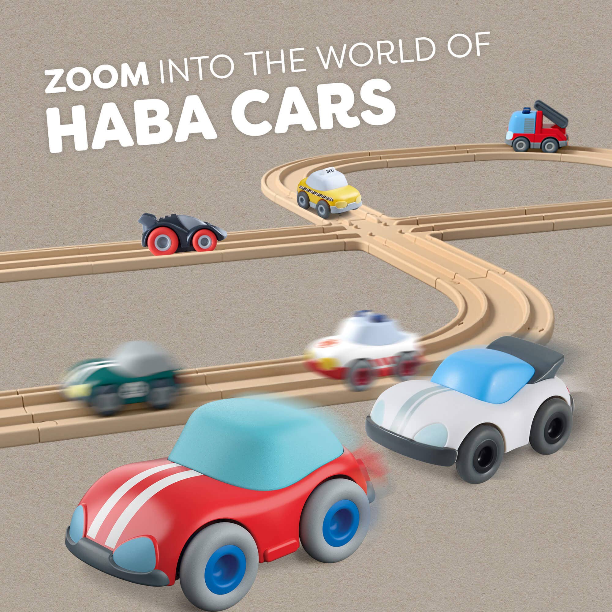 HABA Cars Taxi with Momentum Motor