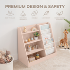 Kids Montessori Book Shelf, Shelves for Toys by Comfy Cubs
