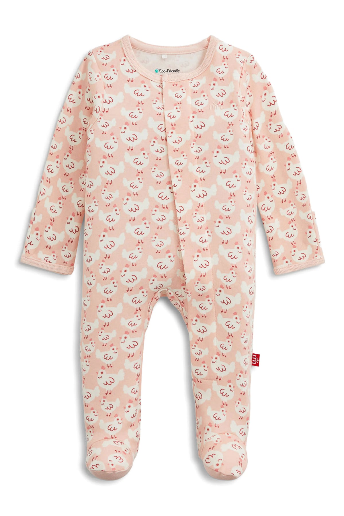 Organic Cotton Pink Chicken Footie