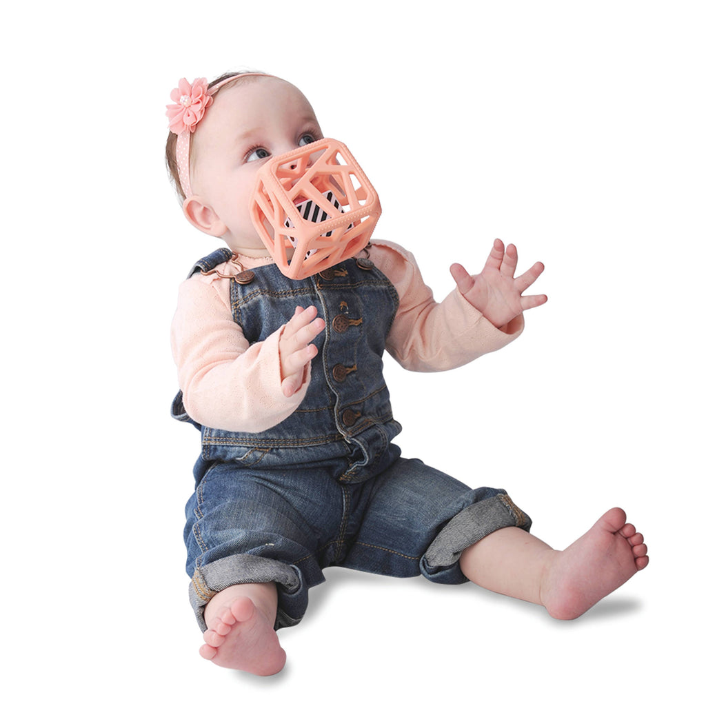 Chew Cube - Silicone Teether Rattle