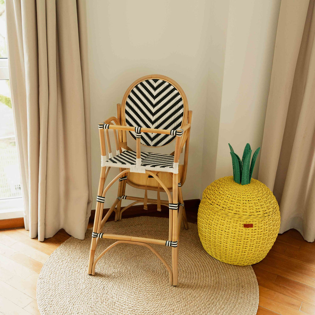 Handcrafted - Tumbuh Kids High Chair - Rattan Wicker