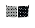 White & Black Dots Baby Paper with loop