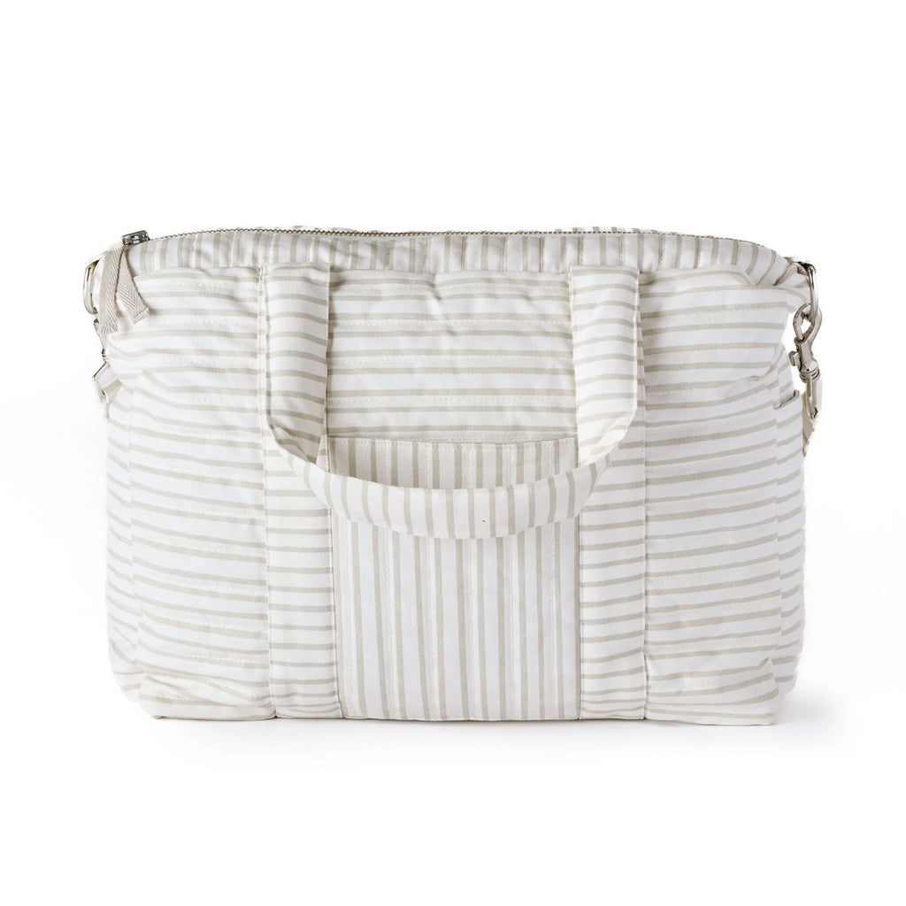 Weekender Bag- Stripes Away Pebble Grey