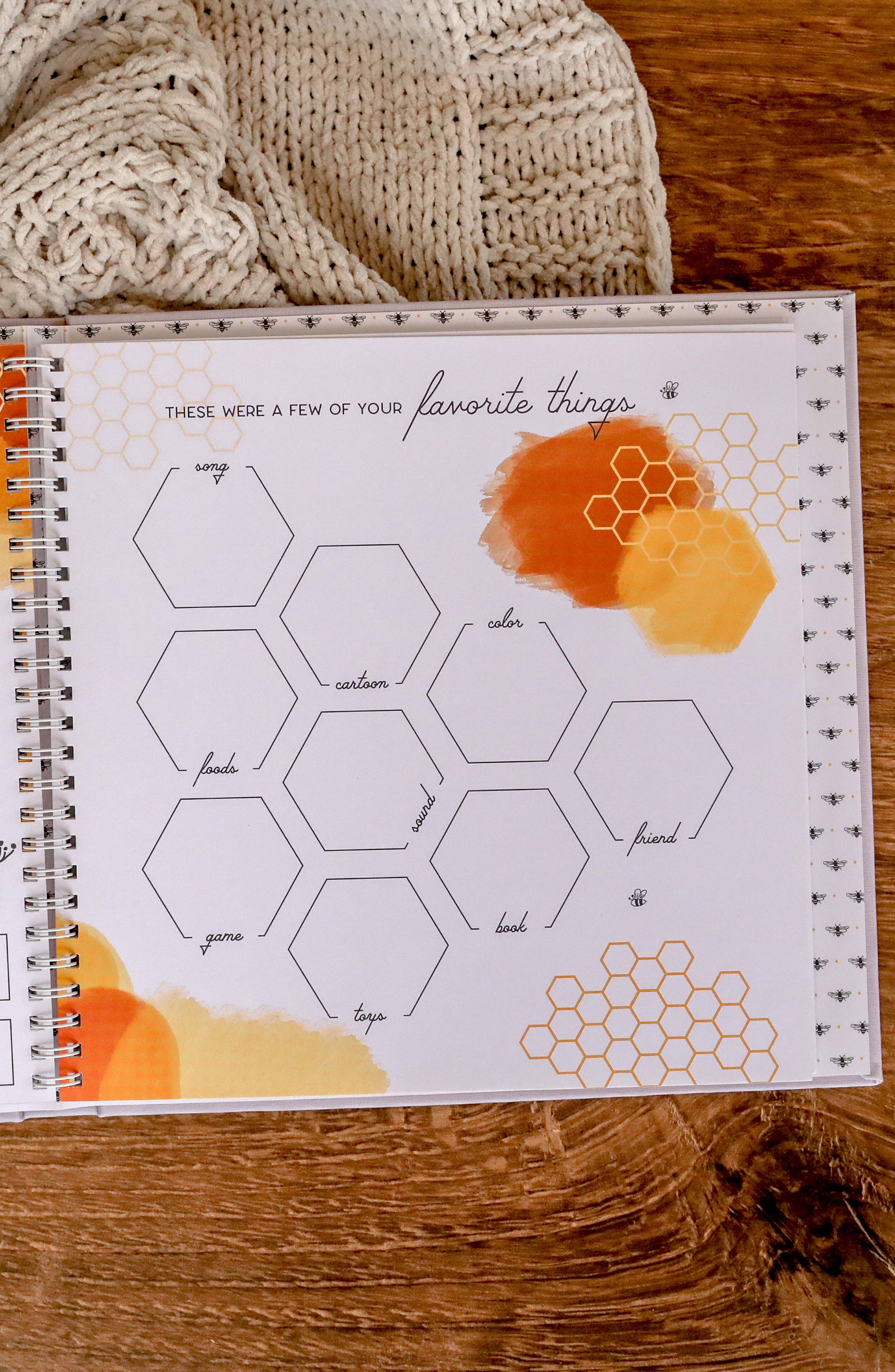 Honey Bee Luxury Baby Memory Book