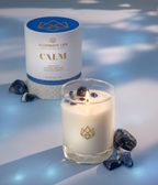 Calm Essential Oil Sodalite Crystal Scented Candle