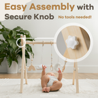 Wooden Baby Play Gym, Baby Activity Gym by Comfy Cubs