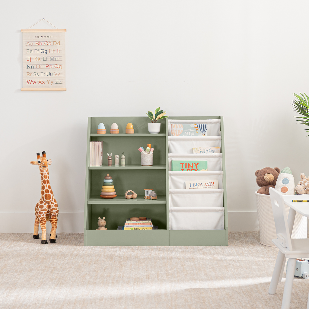Kids Montessori Book Shelf, Shelves for Toys by Comfy Cubs