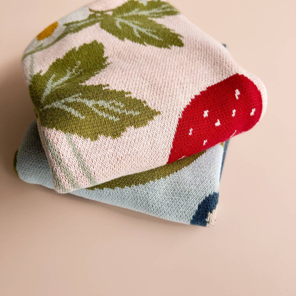 Blanket Strawberry Bunny Organic Baby Decor Christmas Gift