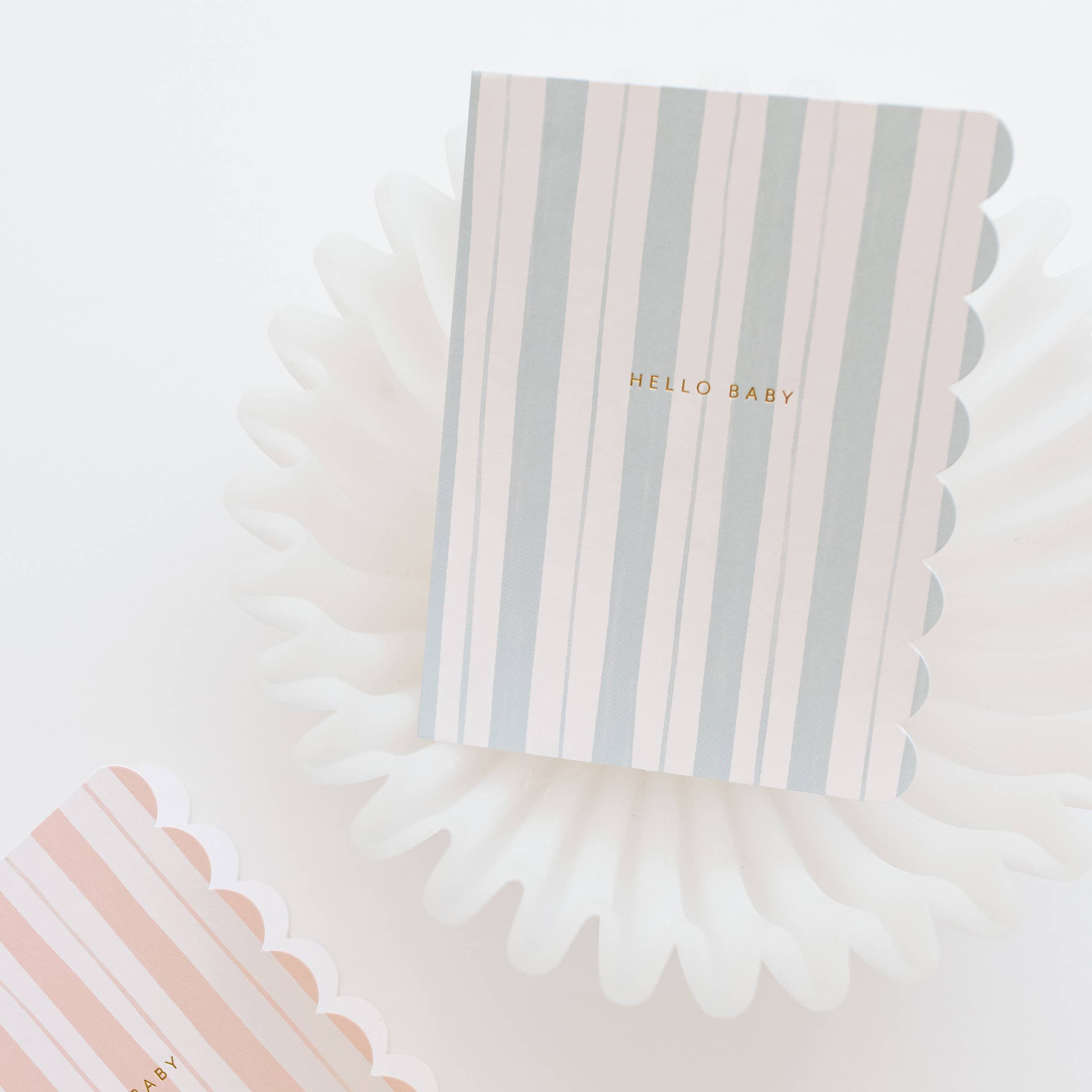 Baby Stripes Blue Card