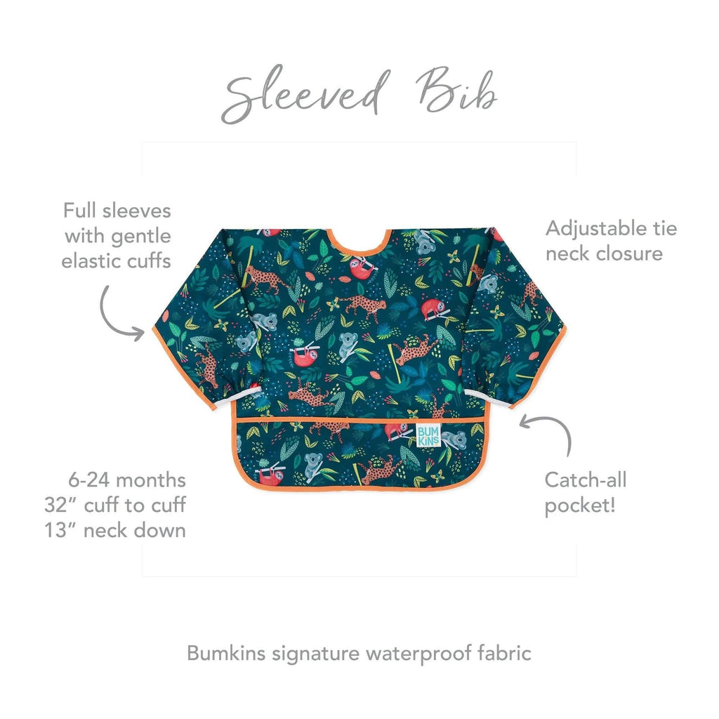 Sleeved Bib: Jungle