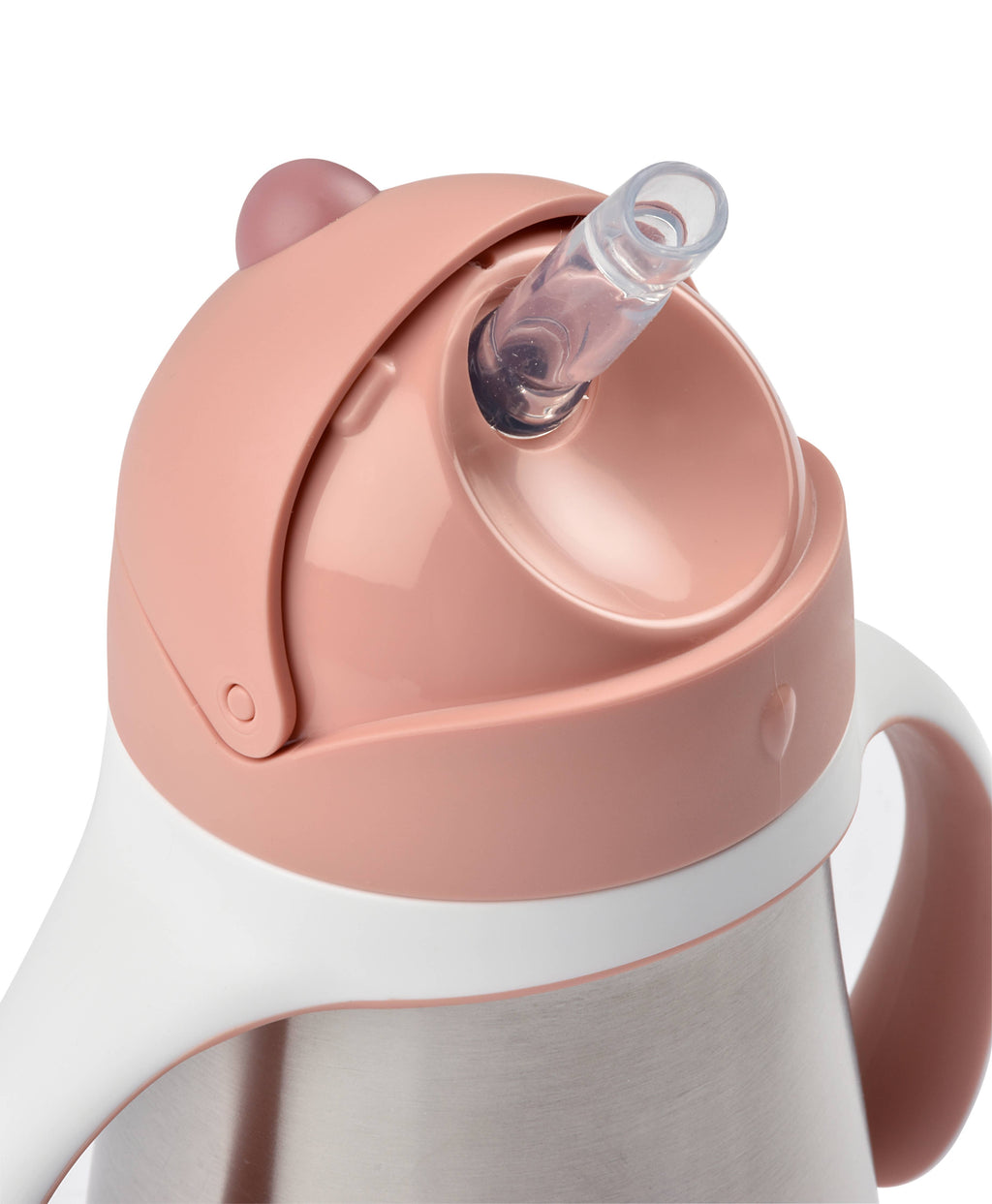 BEABA Stainless Steel Straw Sippy Cup - Rose