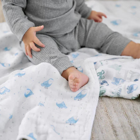 Essentials Cotton Muslin Swaddle Blanket- 2 Pack- Time to Dream