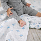 Essentials Cotton Muslin Swaddle Blanket- 2 Pack- Time to Dream