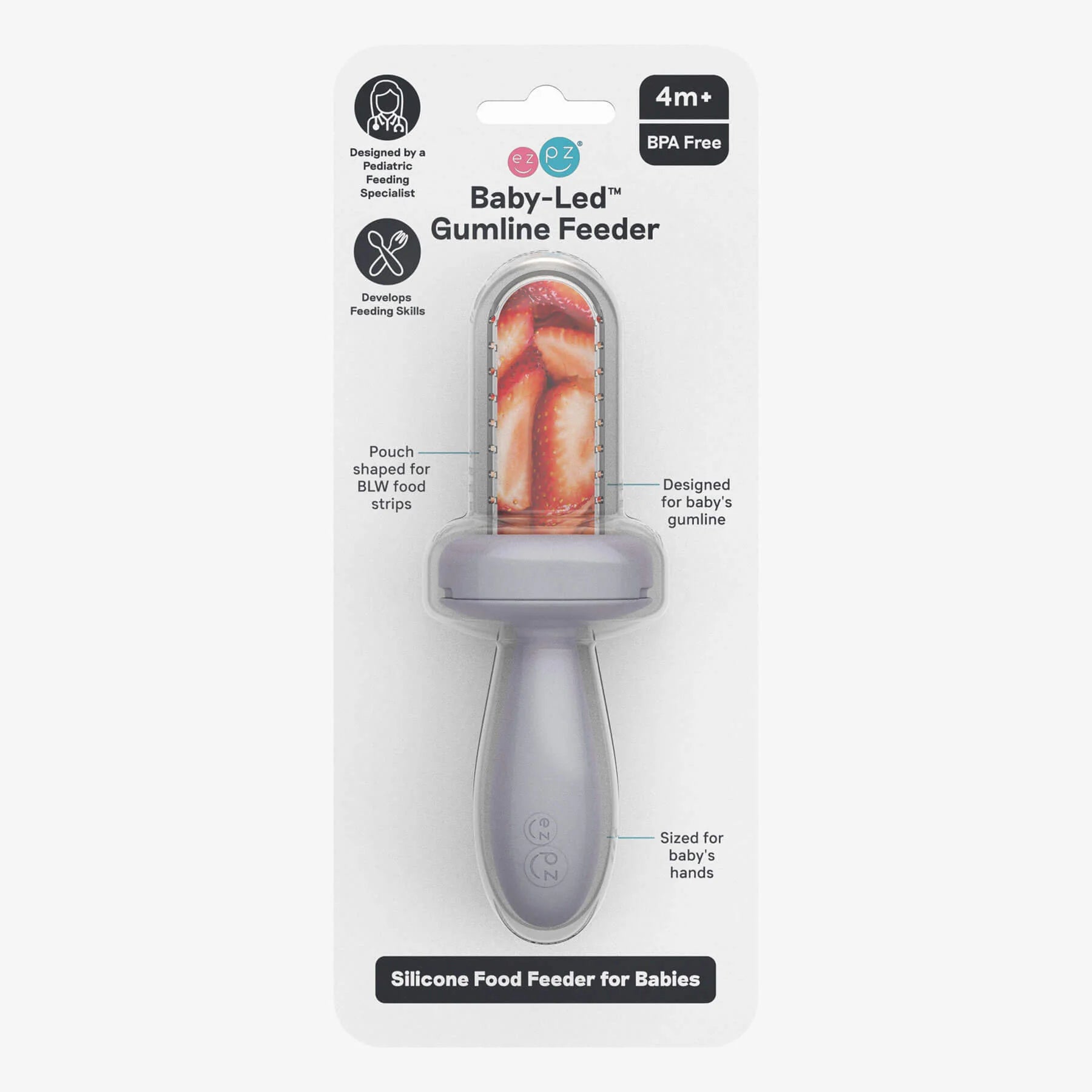 Baby-Led Gumline Feeder- Pewter