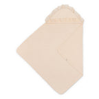Violet Ruffle Hooded Baby Bath Towel
