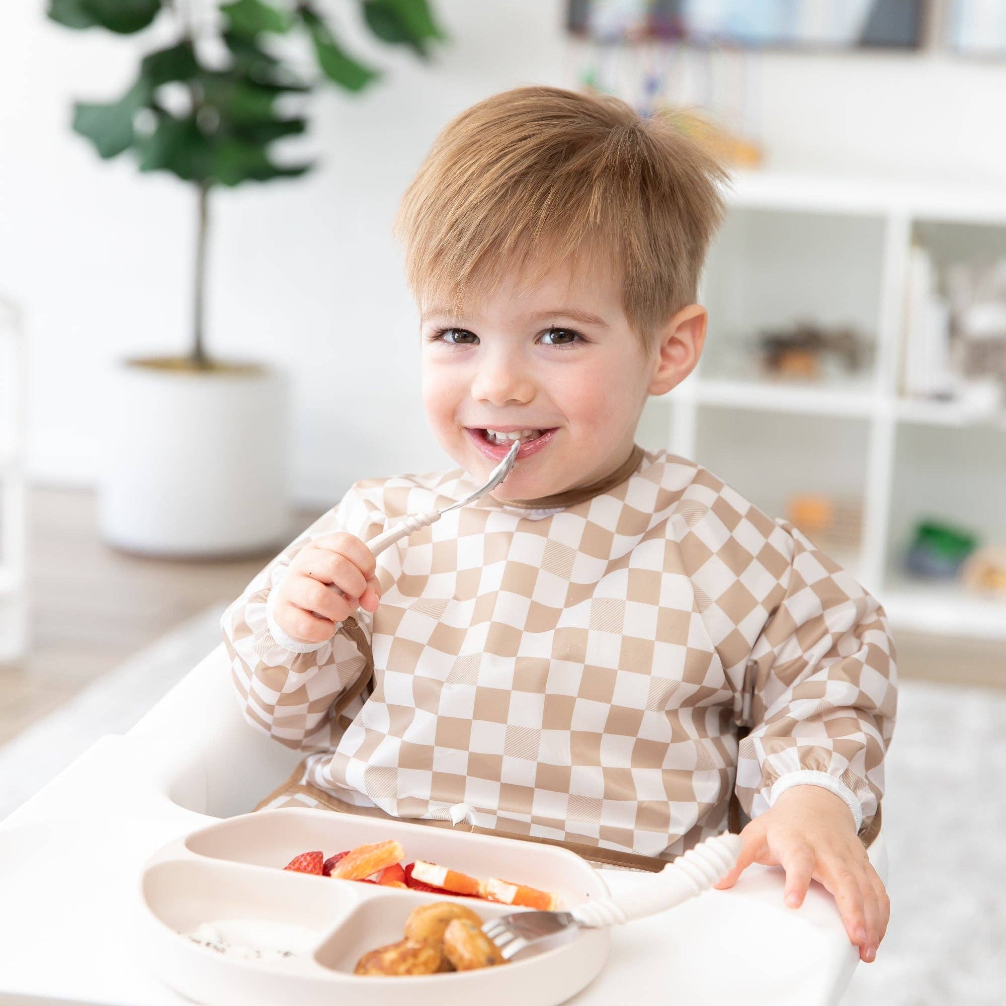 Sleeved Bib: Sand Check