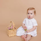 Teether Strawberry Pink Crochet Rattle Baby Toy Spring