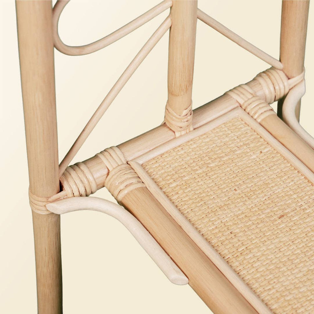 Handcrafted - Belle Kids Clothing Rack - Rattan Wicker