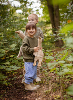 Cuddly animal Goose small | linen