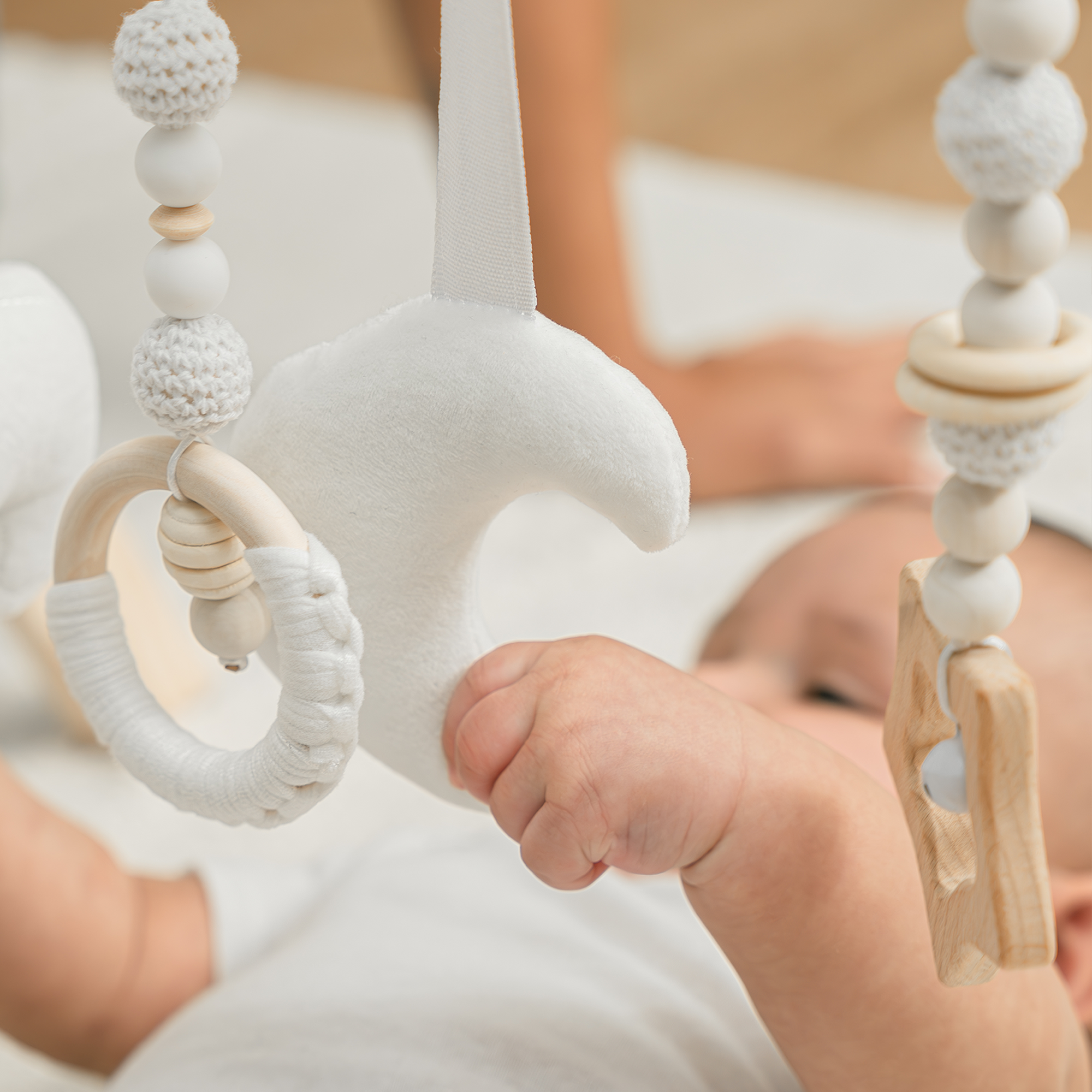 Wooden Baby Play Gym, Baby Activity Gym by Comfy Cubs